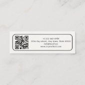 Crystal Ball Esoteric Psychic Medium QR-code Mini Visitekaartje (Achterkant)