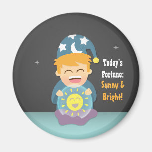 Crystal Ball Fortune Teller denkt positief Magneet