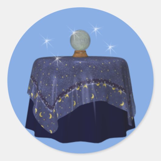 Crystal Ball Fortune Teller psychische Sticker (Voorkant)