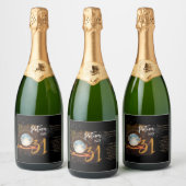 Crystal Ball Halloween Wijnlabel Sparkling Wijnetiket (Flessen)