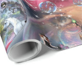 Crystal Ball Halloween Witch Cadeaupapier (Rol Hoek)