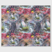 Crystal Ball Halloween Witch Cadeaupapier (Vlak)