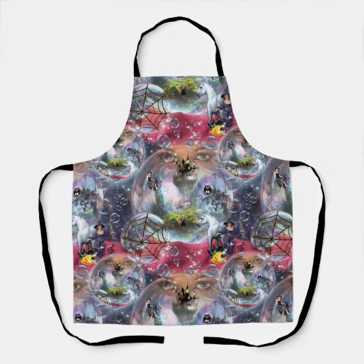 Crystal Ball Halloween Witch Schort (Voorkant)