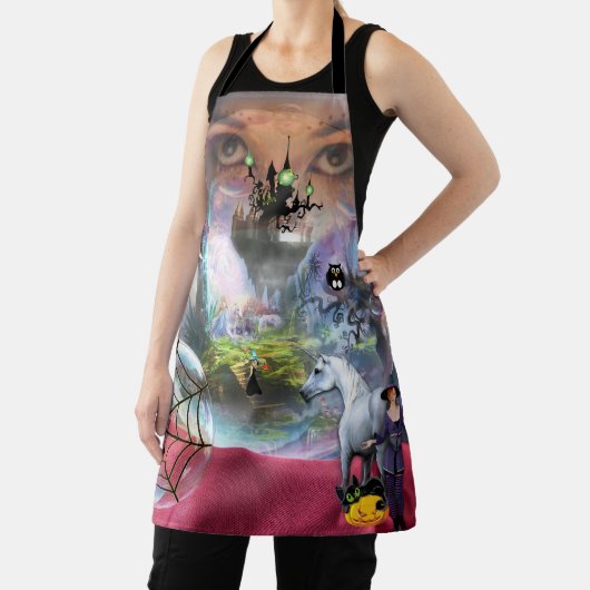 Crystal Ball Halloween Witch Schort (Insitu)