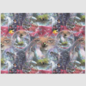 Crystal Ball Halloween Witch Tissuepapier (Voorkant)