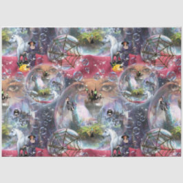 Crystal Ball Halloween Witch Tissuepapier