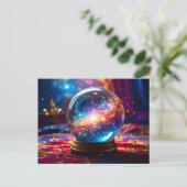 Crystal Ball - Ik zie een kosmische gebeurtenis in Briefkaart (Staand voorkant)