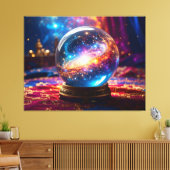 Crystal Ball - Ik zie een kosmische gebeurtenis in Canvas Afdruk (Insitu (Woonkamer))