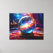 Crystal Ball - Ik zie een kosmische gebeurtenis in Canvas Afdruk (Voorkant)
