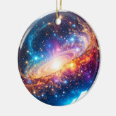 Crystal Ball - Ik zie een kosmische gebeurtenis in Keramisch Ornament (Links)