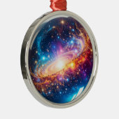 Crystal Ball - Ik zie een kosmische gebeurtenis in Metalen Ornament (Rechts)