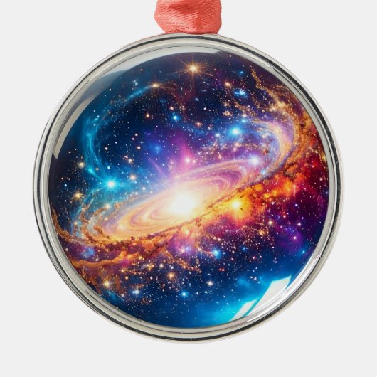 Crystal Ball - Ik zie een kosmische gebeurtenis in Metalen Ornament (Voorkant)