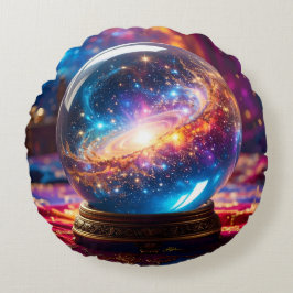 Crystal Ball - Ik zie een kosmische gebeurtenis in Rond Kussen
