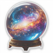 Crystal Ball - Ik zie een kosmische gebeurtenis in Sticker (Voorkant)