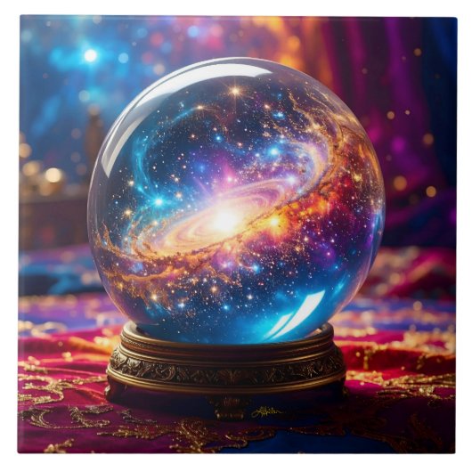 Crystal Ball - Ik zie een kosmische gebeurtenis in Tegeltje (Voorkant)
