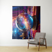Crystal Ball - Ik zie een kosmische gebeurtenis in Wandkleed (In situ)