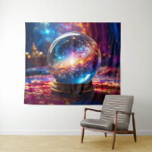 Crystal Ball - Ik zie een kosmische gebeurtenis in Wandkleed (In Situ (horizontaal))