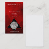 Crystal Ball Logo Psychic Readings Visitekaartje (Voorkant / Achterkant)