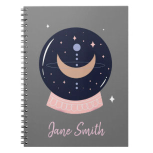 Crystal ball mystical psychic notitieboek