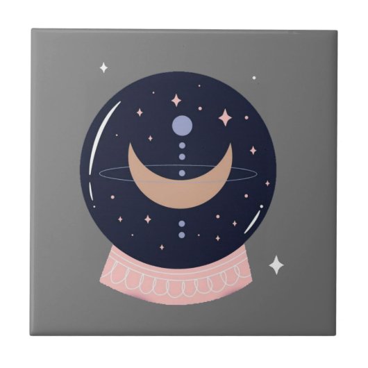 Crystal ball mystical psychic tegeltje (Voorkant)