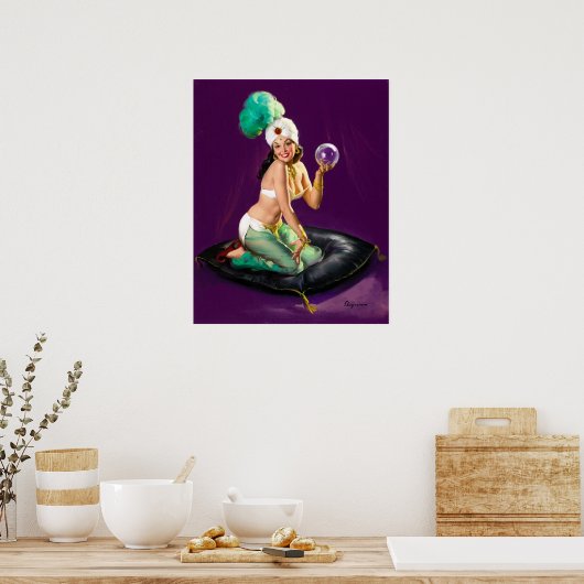 Crystal Ball Pin Up Poster (Keuken)