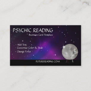 Crystal Ball Psychic Readings Visitekaartje