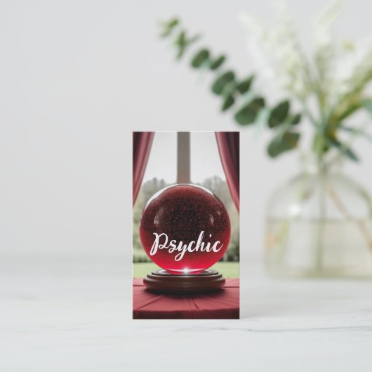 Crystal Ball Psychisch Visitekaartje (Staand voorkant)