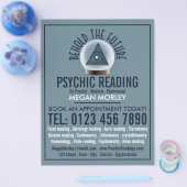 Crystal Ball, psychische lezing Adverteren Flyer (Enkel)