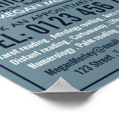 Crystal Ball, psychische lezing Adverteren Poster (Hoek)