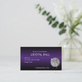 Crystal Ball Psychische Lezingen Visitekaartje (Staand voorkant)