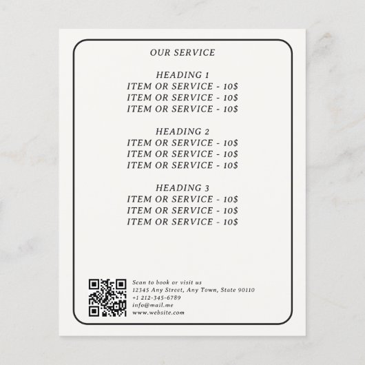  Crystal Ball Psychische Medium Tarot Reader Flyer (Achterkant)