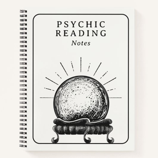  Crystal Ball Psychische Medium Tarot Reader Notitieboek (Voorkant)