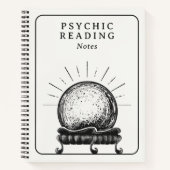 Crystal Ball Psychische Medium Tarot Reader Notitieboek (Voorkant)