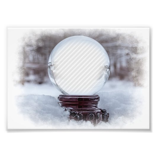 Crystal Ball Template Foto Afdruk (Voorkant)