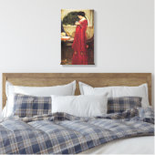 Crystal Ball van John Waterhouse Canvas Afdruk (Insitu (Slaapkamer))