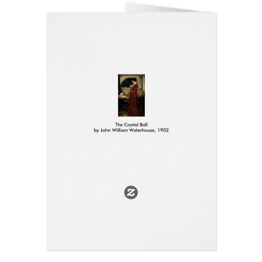Crystal Ball van John William Waterhouse (Achterkant)