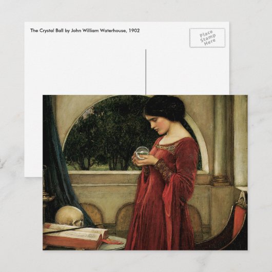 Crystal Ball van John William Waterhouse Briefkaart (Voorkant / Achterkant)