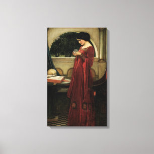 Crystal Ball van John William Waterhouse Canvas Afdruk