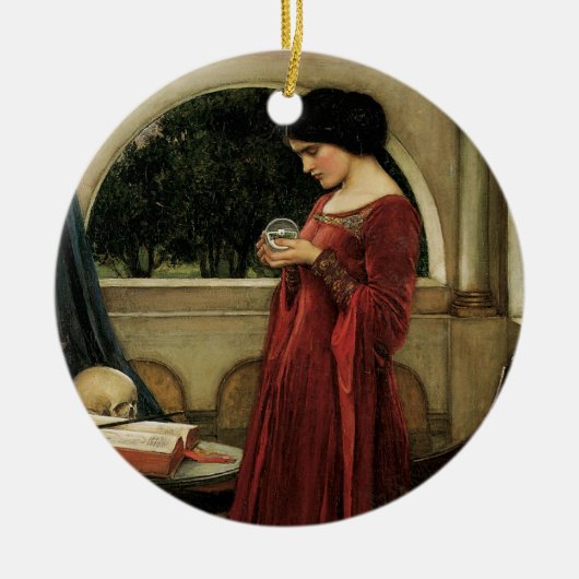 Crystal Ball van John William Waterhouse Keramisch Ornament (Voorkant)