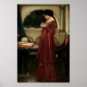 Crystal Ball van John William Waterhouse Poster (Voorkant)