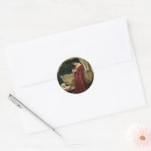 Crystal Ball van John William Waterhouse Ronde Sticker (Envelop)