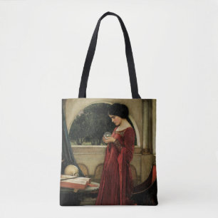 Crystal Ball van John William Waterhouse Tote Bag
