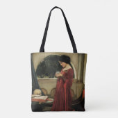 Crystal Ball van John William Waterhouse Tote Bag (Achterkant)