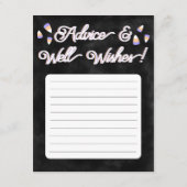 Crystal Ball voorspellingen Flat Note Kaart Notitiekaartje (Achterkant)