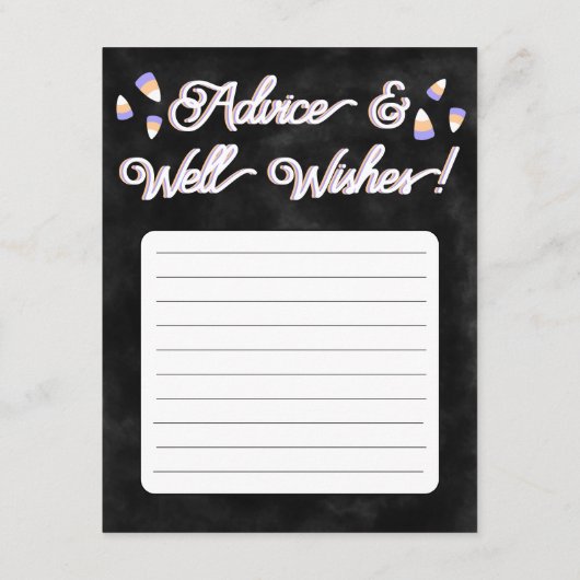 Crystal Ball voorspellingen Flat Note Kaart Notitiekaartje (Achterkant)