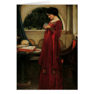 Crystal Ball Woman Waterhouse Painting