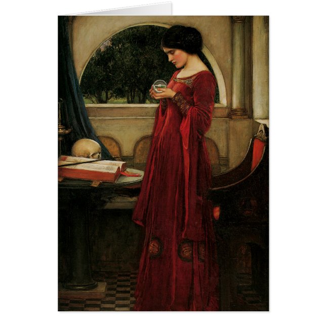 Crystal Ball Woman Waterhouse Painting (Voorkant)