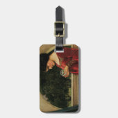 Crystal Ball Woman Waterhouse Painting Bagagelabel (Voorkant verticaal)