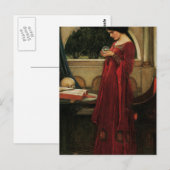 Crystal Ball Woman Waterhouse Painting Briefkaart (Voorkant / Achterkant)