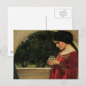 Crystal Ball Woman Waterhouse Painting Briefkaart (Voorkant / Achterkant)